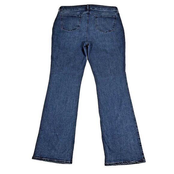 NYDJ Barbara Bootcut Jeans High Rise Women's 14 Blue Denim Lift Tuck Technology - Picture 2 of 9